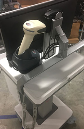 A medical cart mounting kit